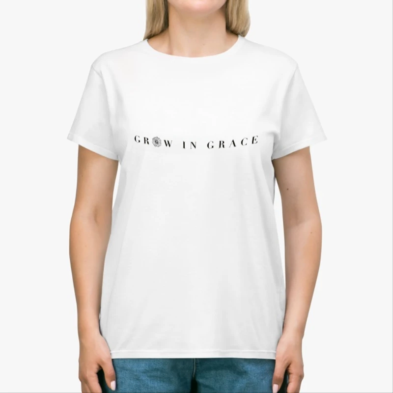 Grow In Grace, Christian Vintage-White - Unisex Heavy Cotton T-Shirt