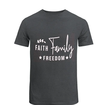 Faith Family Freedom Tee, Happy 4th Of July T-shirt, Independence Day shirt, 4th of July Gift tshirt,  Patriotic Unisex Heavy Cotton T-Shirt