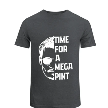Time For a Mega Pint  / Johnny Depp / Justice for Johnny Depp / Sarcastic  / Wine Lover Unisex Heavy Cotton T-Shirt