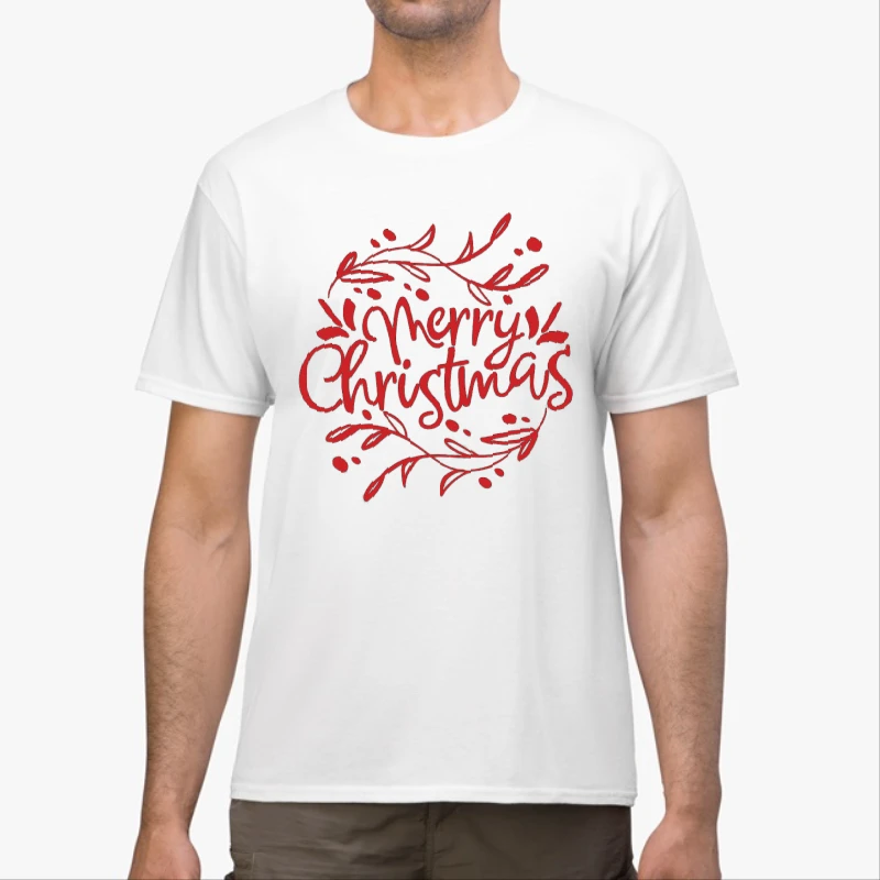 Christmas clipart, Merry Christmas Design, Merry xmas graphic,Matching Christmas-White - Unisex Heavy Cotton T-Shirt