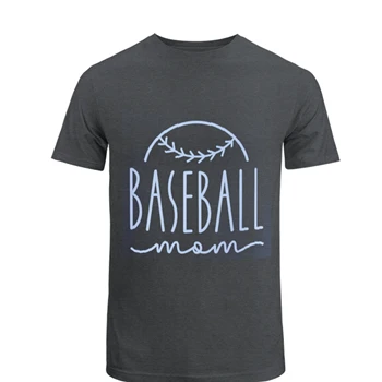 Baseball Mom Design Tee, Baseball Graphic T-shirt, Silhouette shirt,  Baseball Mom Cool Unisex Heavy Cotton T-Shirt