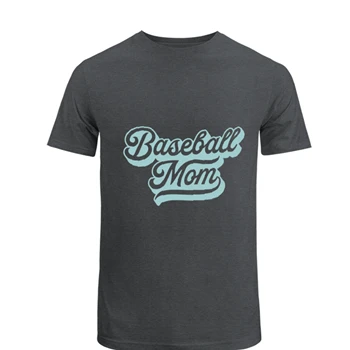 Baseball Mom Tee, Silhouette Baseball mom design T-shirt, Baseball mama design shirt,  My mom love baseball design Unisex Heavy Cotton T-Shirt