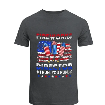 Fireworks Director I Run You Run Tee, Fireworks Director T-shirt, 4th Of July shirt, Independence Day tshirt, Firecracker Tee,  Patriotic Unisex Heavy Cotton T-Shirt