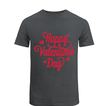 Happy valentine day Tee, Happy heart clipart T-shirt,  Valentine clipart design Unisex Heavy Cotton T-Shirt
