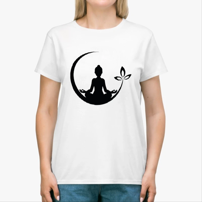 Yoga, Namaste, Gift for Yogi, Yoga Lover, Meditation, Yoga, Yoga, Women Yoga-White - Unisex Heavy Cotton T-Shirt