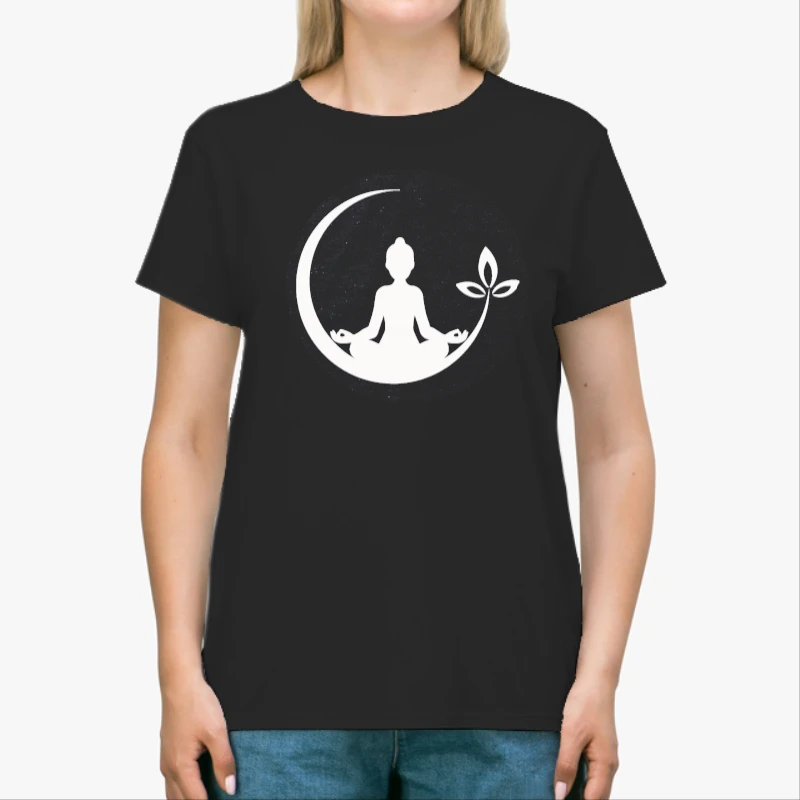 Yoga, Namaste, Gift for Yogi, Yoga Lover, Meditation, Yoga, Yoga, Women Yoga-Black - Unisex Heavy Cotton T-Shirt