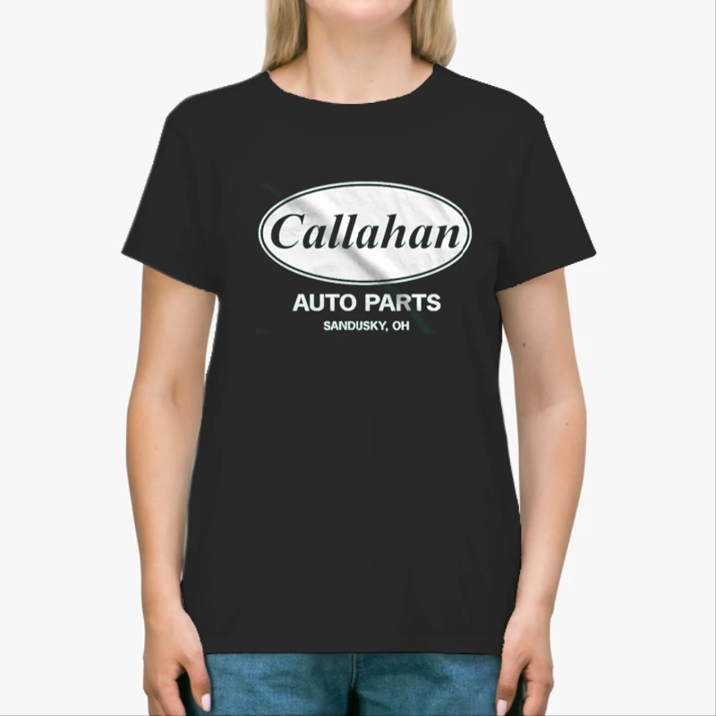 Funny Callahan Auto, Cool Humor Graphic Saying Sarcasm-Black - Unisex Heavy Cotton T-Shirt