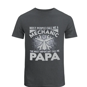 My dad is a Mechanic Tee, PaPa Is My Favorite T-shirt, Mechanic Design Unisex Heavy Cotton T-Shirt