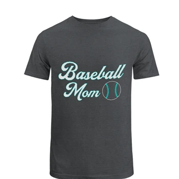 Baseball Mom Clipart Tee,  Game Day Mother's Day Mama Graphic Unisex Heavy Cotton T-Shirt