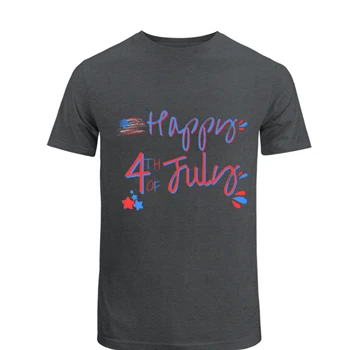 4th of July Tee, Happy 4th T-shirt, Freedom shirt, Fourth Of July tshirt, Patriotic Tee, Independence Day T-shirt,  Patriotic Family Unisex Heavy Cotton T-Shirt