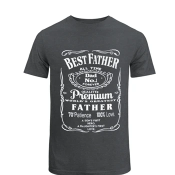 Best Father Design Tee,  Premium Dad My Greatest Father Unisex Heavy Cotton T-Shirt