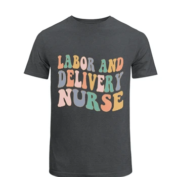Labor and Delivery Nurse Design Tee, Delivery Nurse Clipart T-shirt, L&D Nurse Gift shirt, Baby Nurse tshirt, Nursing Design Tee,  Nursing School Gift Unisex Heavy Cotton T-Shirt