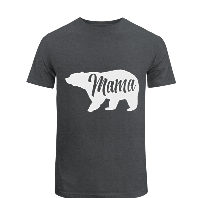 Mama Bear Clipart, Cute Funny Best Mom of Boys Girls, Cool Mother Graphic- - Unisex Heavy Cotton T-Shirt