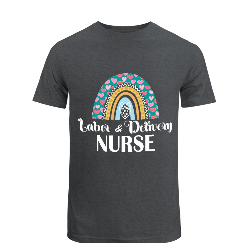 Labor and Delivery Nurse Clipart, L&D Nurse Design, Delivery Nurse Lifeline Graphic, Nurses Superhero Gift, Heartbeat Delivery Nurse- - Unisex Heavy Cotton T-Shirt