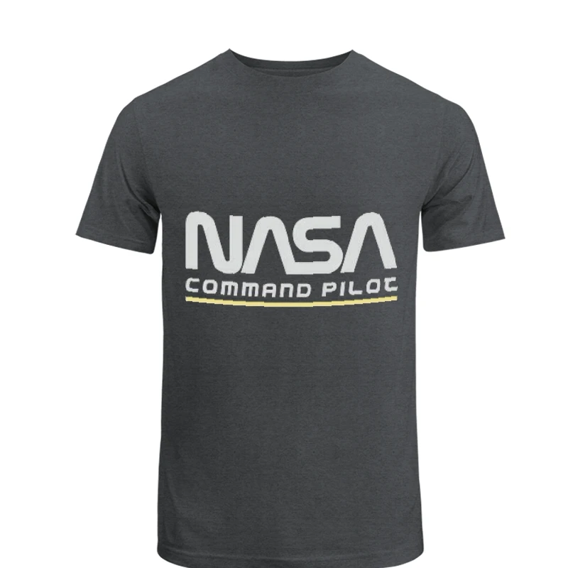 Nasa Command Pilot Design, Nasa Funny Pilot Graphic- - Unisex Heavy Cotton T-Shirt