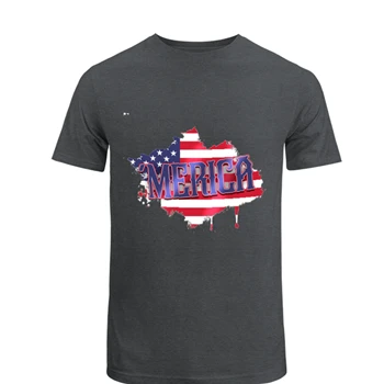 Fourth of July Tee, 4th of July T-shirt, Patriotic shirt, America tshirt, Independence Day Tee, Memorial Day T-shirt,  American Flag Unisex Heavy Cotton T-Shirt