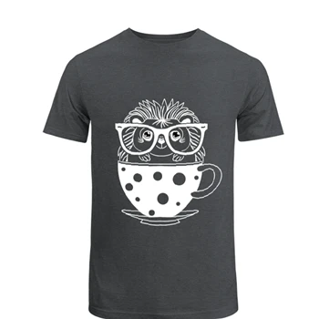 Hedgehog Tea Cup, Coffee Glasses, Nerd Day School, Design, Cute Porcupine, Animal Lover, Pet Gift T-Shirt