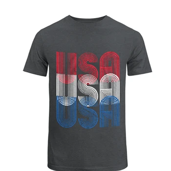 USA Funny, Red White Blue Retro USA clipart, Cool USA Graphic Designs T-Shirt