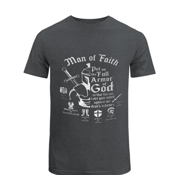 Armor Of God Tee, Christian Gift For Man T-shirt, Religious  For Men shirt, Jesus  man tshirt, Bible Verse Tee,  Mens Faith  Man Christian Unisex Heavy Cotton T-Shirt