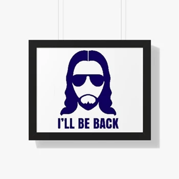 Jesus Design, I’ll be Back Christian Religious Saying Funny Cool Gift  Canvas