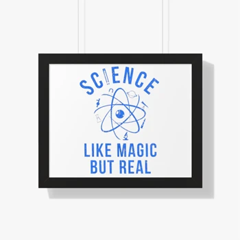 Science Like Magic But Real, Funny Nerdy Teacher Canvas