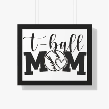 T-Ball mom , T-Ball Design, TBall design From Heart, baseball Lovely graphic Canvas