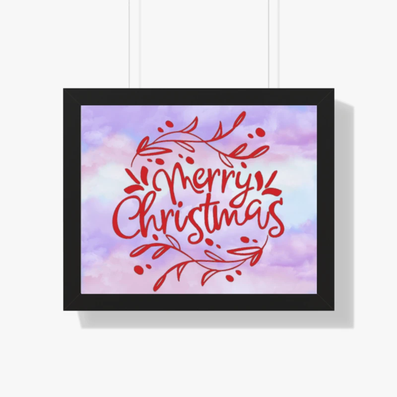 Christmas clipart, Merry Christmas Design, Merry xmas graphic,Matching Christmas- - Framed Horizontal Poster