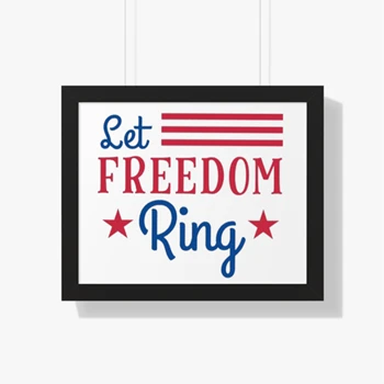 Let Freedom Ring, 4th Of July, Independence Day, Fourth Of July, American Flag, America Freedom Canvas