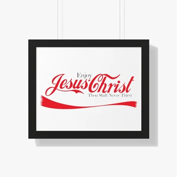 Jesus Christ  - Thou Shalt Never Thirst -Jesus Gift - Religious  - Religious Gift - Christian Gift - Christian Canvas
