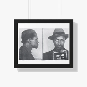 Malcolm X Mugshot, Martin Luther King Black Activist Vintage Custom Print, Homage, Style Men Woman Canvas