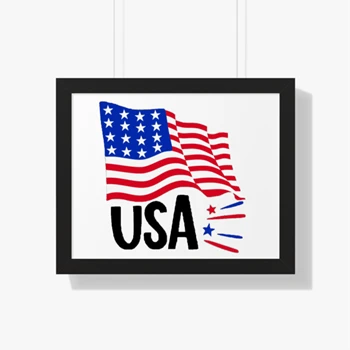 USA Flag Memorial Day, Freedom USA, Independence Day, 4th Of July, American Flag, Red Blue White, USA, America Canvas