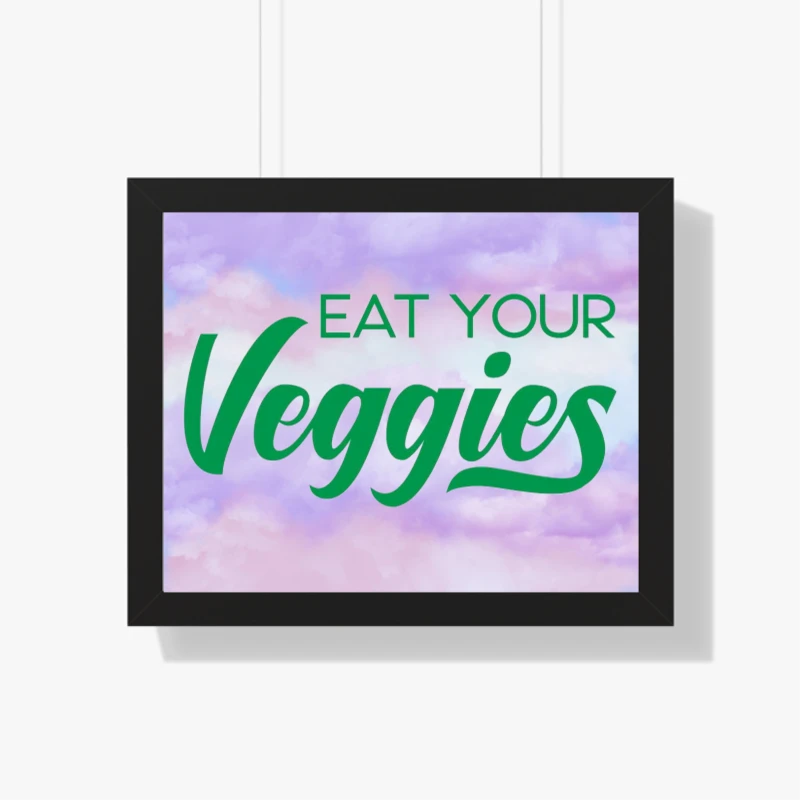 Vegan Custom, Proud To Be Vegan, Animal Lover, Vegan Lifestyle- - Framed Horizontal Poster