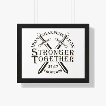 Iron Sharpens Iron, Christian  For Men, Proverbs 27:17, Iron Sharpens Iron, Workout, Christian Gift Men, Fathers Day Gift Canvas