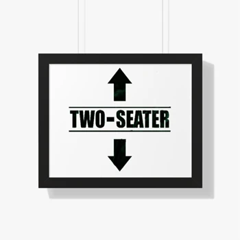 Two Sweater  Funny Graphic Humor Gift For Him Framed Horizontal Poster