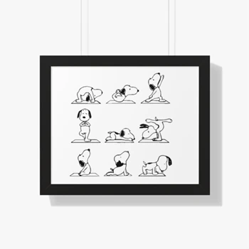 Yoga, Funny Yoga Dog, Cute Dog, Meditation, Namaste, Funny Namaste, Dog Lovers, Dog Gift Canvas