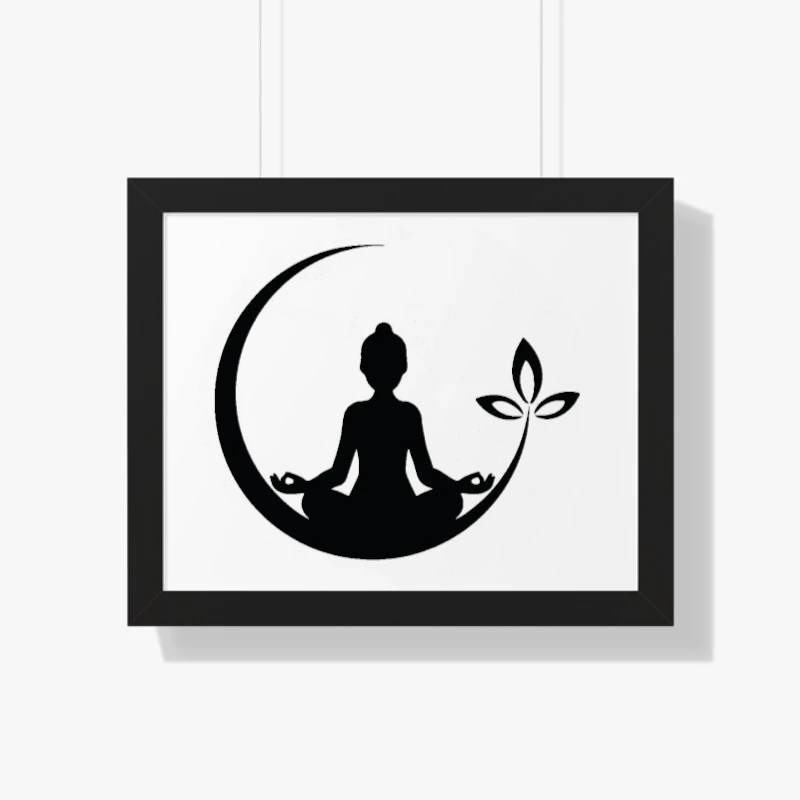 Yoga, Namaste, Gift for Yogi, Yoga Lover, Meditation, Yoga, Yoga, Women Yoga- - Framed Horizontal Poster
