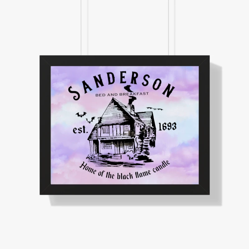 Sanderson Witch,Sanderson Sweatshirt,Halloween SweatshirtSanderson Witch Hoodie,Halloween Gifts- - Framed Horizontal Poster