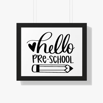 Hello Pre-school, First Day Of School, Back To School, Back To School, Pre-school, 1st Day Of School, Teacher Canvas