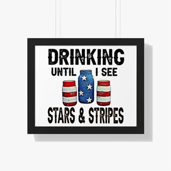 Drinking Until I See Stars and Stripes Design,Fourth Of July Graphic,Patriotic Graphic,Independence Day Clipart,Patriotic Family Graphic,Memorial Day Canvas