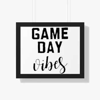 Game Day Vibes Framed Canvas, Football Mom Framed Poster, Baseball Mom Framed Canvas, Cute Sunday Football Framed Poster, Sports Design Framed Canvas,  Sundays are for football Framed Horizontal Poster