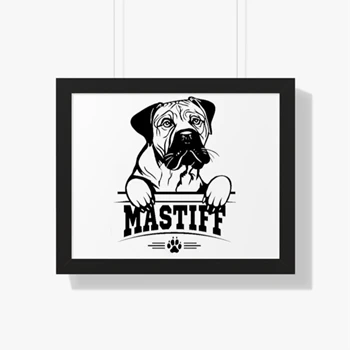 Mastiff Design,Love Dogs,Cute Puppy, Dog Pet Canvas