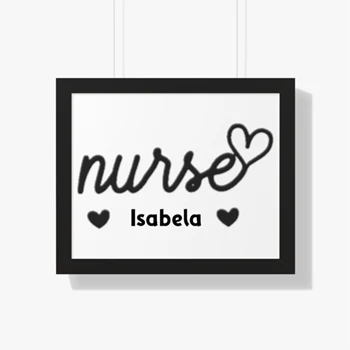 Personalized Nurse, Custom Nurse, Nurse, Nursing School, Nurse Gift, Cute Nurse, Nurse Heart Canvas