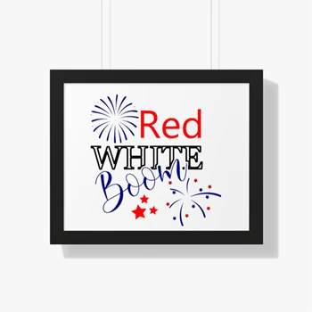 Red White Boom,4th Of July, Independence Day, Fourth Of July, Patriotic, God Bless America, American Flag Canvas