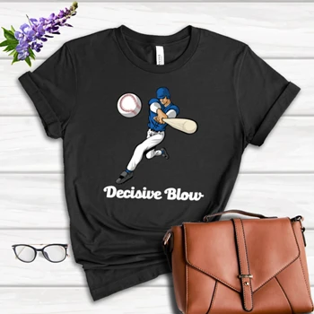 Baseball Decisive Blow Tee, Baseball Clipart T-shirt,  Baseball champion design Women's Favorite Fashion Cotton T-Shirt