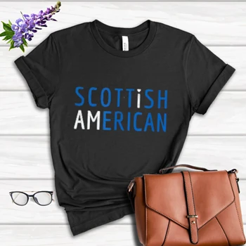 I Am Scottish American Tee, scotland and america T-shirt,  scotland pride Women's Favorite Fashion Cotton T-Shirt