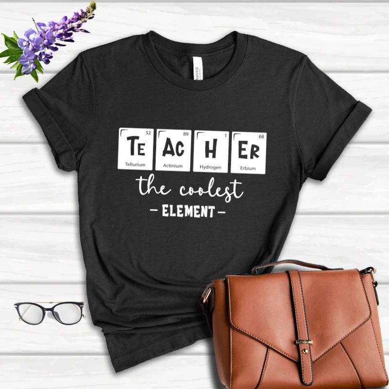 Funny teacher clipart, teacher life cut file for cricut, school design, back to school graphic, chemistry teacher gift- - Women's Favorite Fashion Cotton T-Shirt