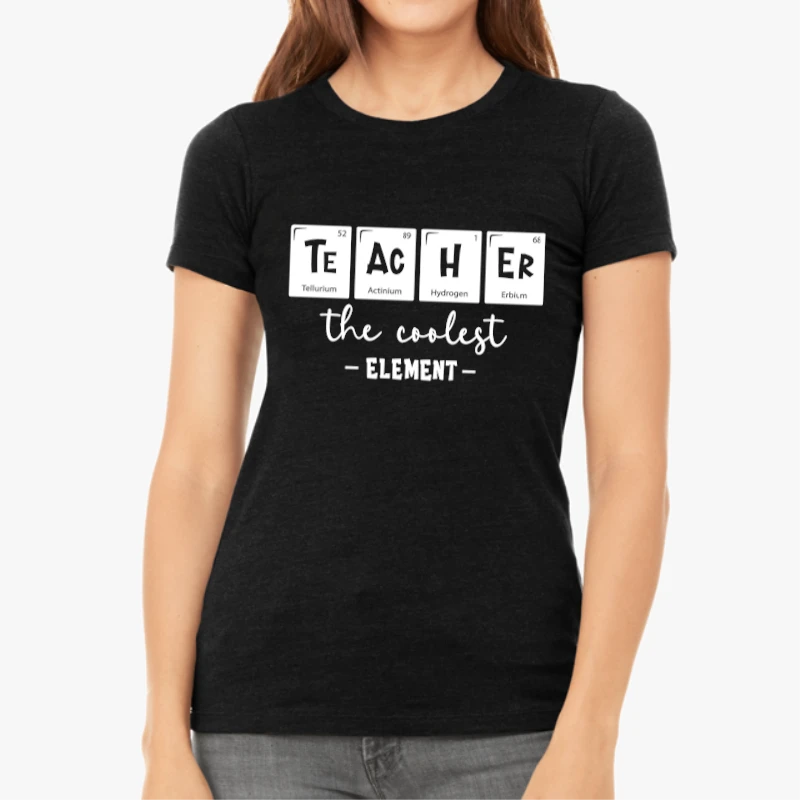 Funny teacher clipart, teacher life cut file for cricut, school design, back to school graphic, chemistry teacher gift-Black - Women's Favorite Fashion Cotton T-Shirt