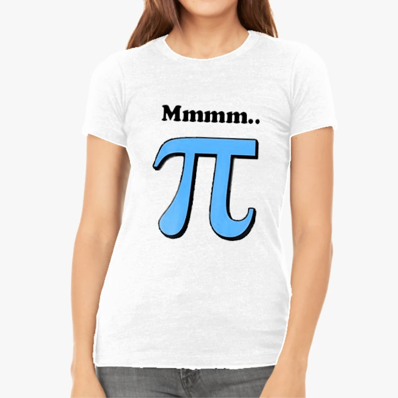 Funny PI Number ,PI number clipart, Funny math design-White - Women's Favorite Fashion Cotton T-Shirt