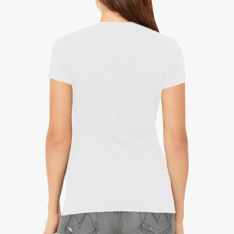Aperture science Portal, Motif Printed Fun Design-White - Women's Favorite Fashion Cotton T-Shirt