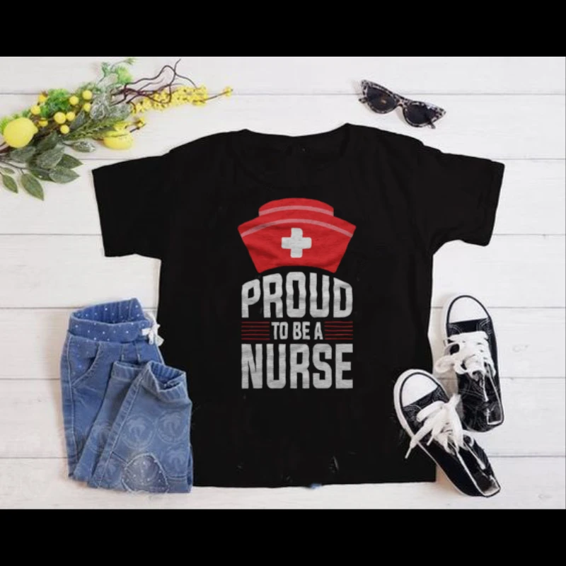 Proud To Be A Nurse Clipart, Nursing Pride Graphic, Nurse Design- - Women's Favorite Fashion Cotton T-Shirt